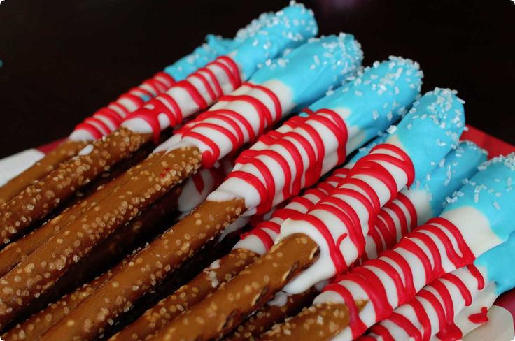 Flag Pretzels for Memorial Day by Passion for Savings