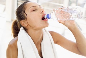 woman-drinking-bottled-water